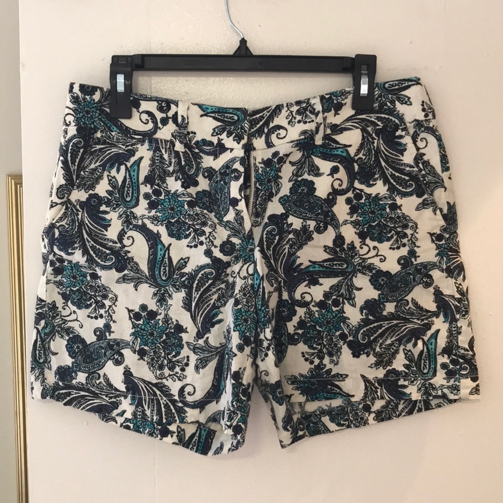Loft paisley patterned shorts